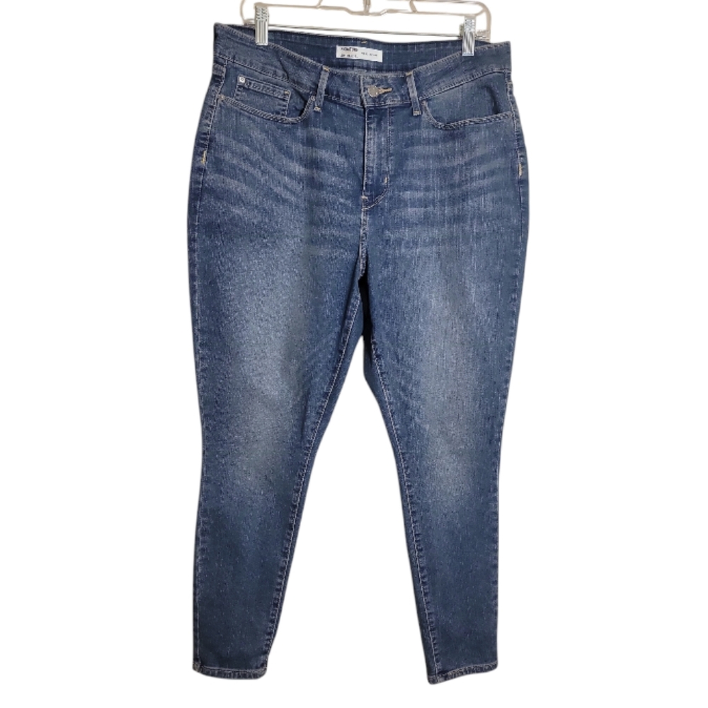 Signature by Levi Strauss mid rise jkinny jeans women's size 33 blue  stretch